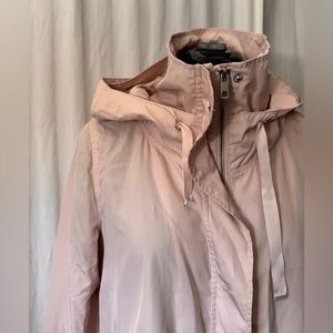 Zara Basic Women’s Blush Pink Windbreaker coat jacket size L